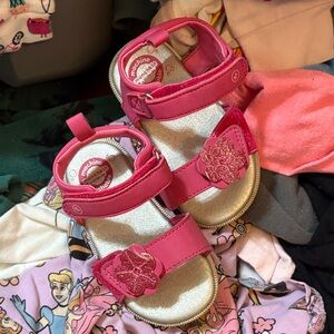 Stride Rite Pink Glitter Sandals